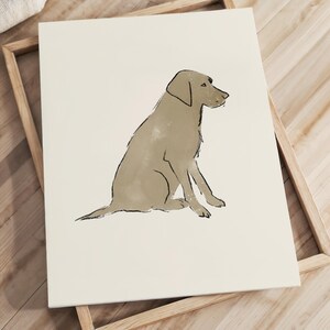 Golden Retriever Nursery Print Timeless Dog Printable Retriever Nursery Art Big Boy Room Art Puppy Print Labrador Boys Decor Dog Nursery Art image 7