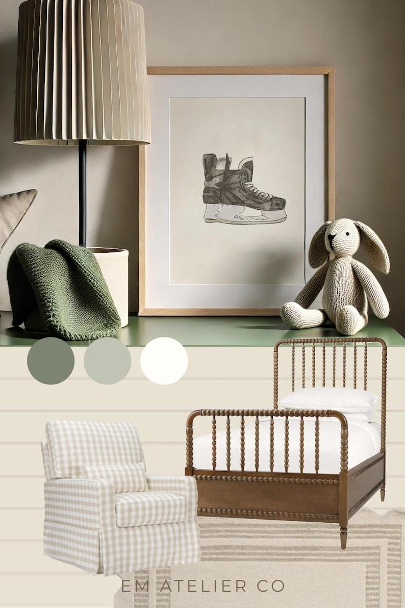 Playful nursery art inspiring movement and energy in children