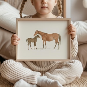 Timeless Cowgirl Gallery Wall Art Pink Horse Decor Western Girl Room Decor Vintage Pink Nursery Decor Horseback Riding Girly Room Art Pink image 8