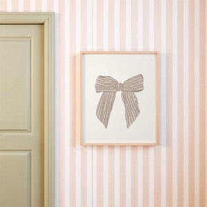 Pink Bow Art Print Nursery Coquette Decor Vintage Nursery Wall Art Coquette Print Girl Room Wall Print Girl Nursery Decor Pink Girl Room Art image 9