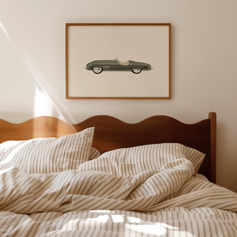 Transport-themed nursery decor with a vintage, calming aesthetic