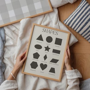 Kindergarden Educational Poster Bundle Homeschool Alphabet Wall Art Preschool Number Poster Toddler Learning Chart Montessori Digital Prints image 7