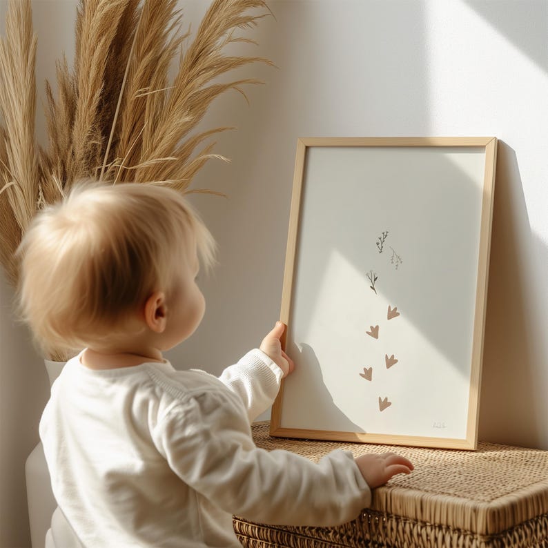 Goose Printable Vintage Gallery Wall Art Set of 4 Neutral Child Prints Earthy Tones Digital Print Silly Little Goose Duck Gender Neutral Art image 5