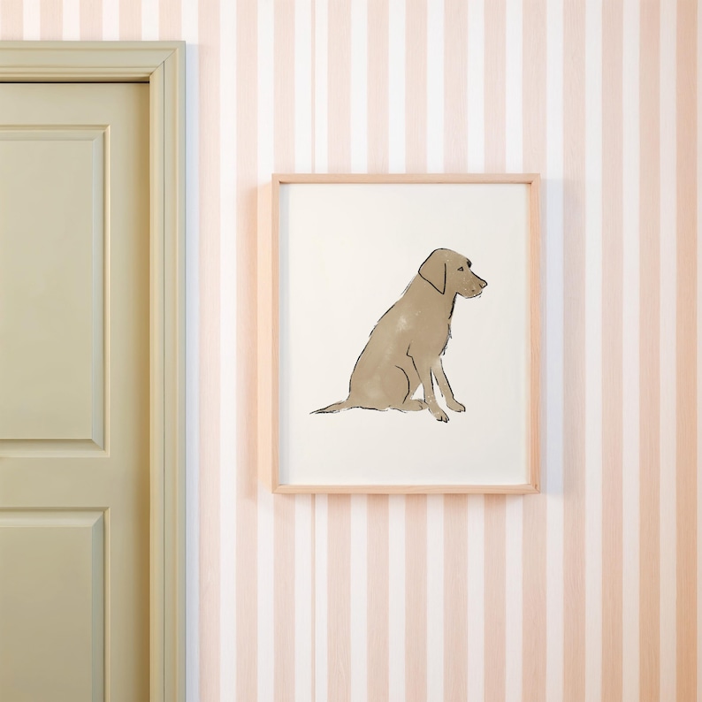 Golden Retriever Nursery Print Timeless Dog Printable Retriever Nursery Art Big Boy Room Art Puppy Print Labrador Boys Decor Dog Nursery Art image 4