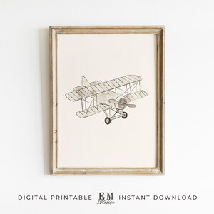 Charming travel theme nursery print ideal for baby boys spaces