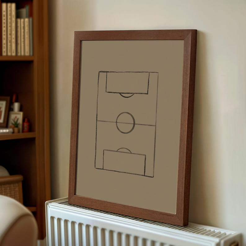 Classic soccer wall art perfect for inspiring young athletes