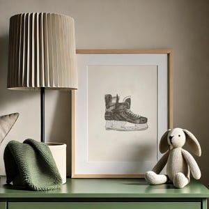 Modern nursery print perfect for active young athletes