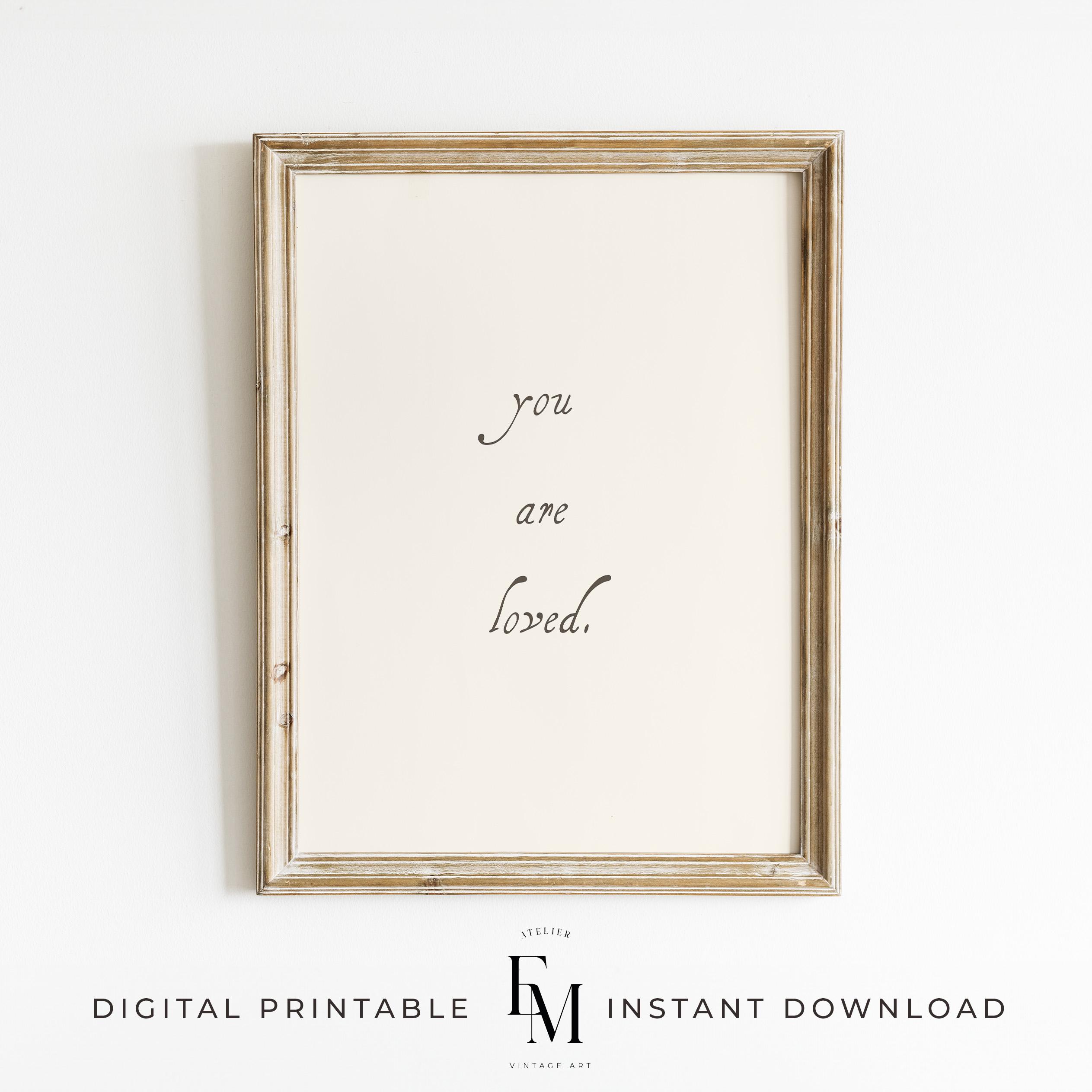 Antique Love Quote Print Nursery Print Kid Room Decor Timeless Nursery Prints Gender Neutral Nursery Prints Love Wall Art Baby Shower Gift