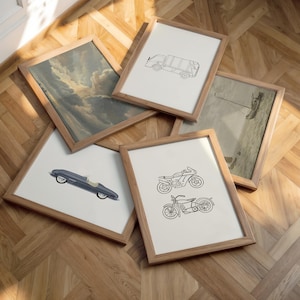 Classic vehicle wall art inspiring curiosity and exploration in kids’ rooms