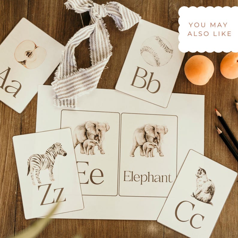 Classic Alphabet Poster ABC Chart Print Educational Wall Art Printable Homeschool Classroom Decor Nursery Print Antique Kids Room Wall Art afbeelding 12