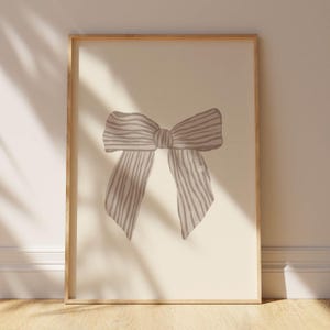 Soft and delicate coquette bow print, perfect for a charming and feminine space.