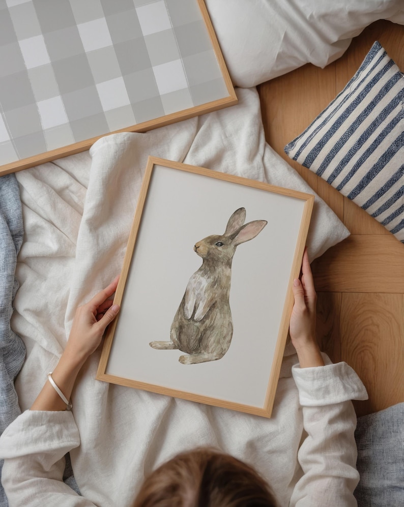 Gender Neutral Nursery Gallery Wall Set of 25 Muted Tones Room Decor Vintage Neutral Nursery Print Set Soft Beige Cottagecore Playroom Decor image 3