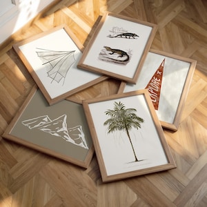 Classic dinosaur artwork perfect for playrooms and nurseries