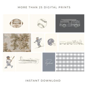 Boys room wall art set adding style and personality to nursery decor