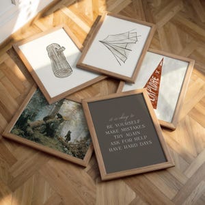 Camping and outdoor scene posters inspiring exploration and nature love