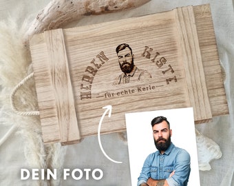 Vatertag Papa Geschenkbox Erinnerungskiste Werkzeugkiste Holzkiste Foto Gravur personalisiertes Geschenk graviert Männer Kiste Herrentag