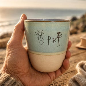 Personalized ceramic mug – 300ml stoneware cup with custom engraving – gift for weddings, engagements, anniversaries, brides and grooms image 6