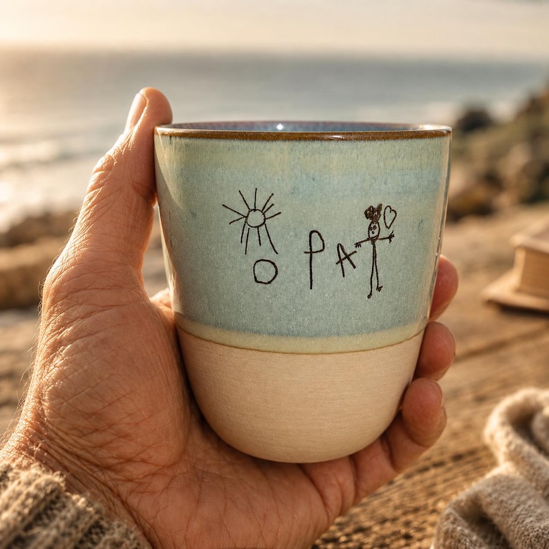 Personalized ceramic mug – 300ml stoneware cup with custom engraving – gift for weddings, engagements, anniversaries, brides and grooms image 6