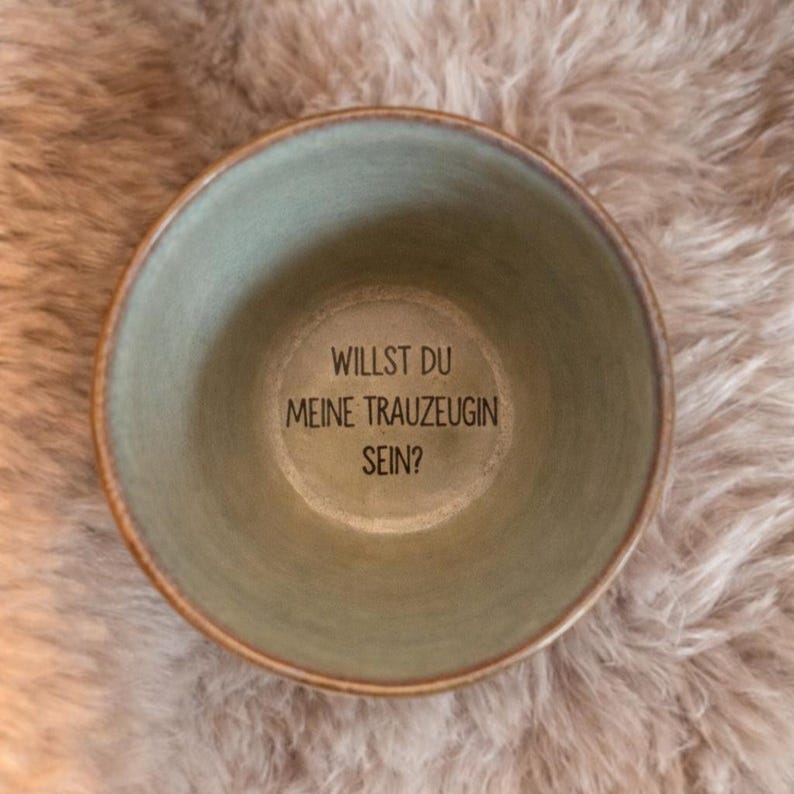 Personalized ceramic mug – 300ml stoneware cup with custom engraving – gift for weddings, engagements, anniversaries, brides and grooms image 8