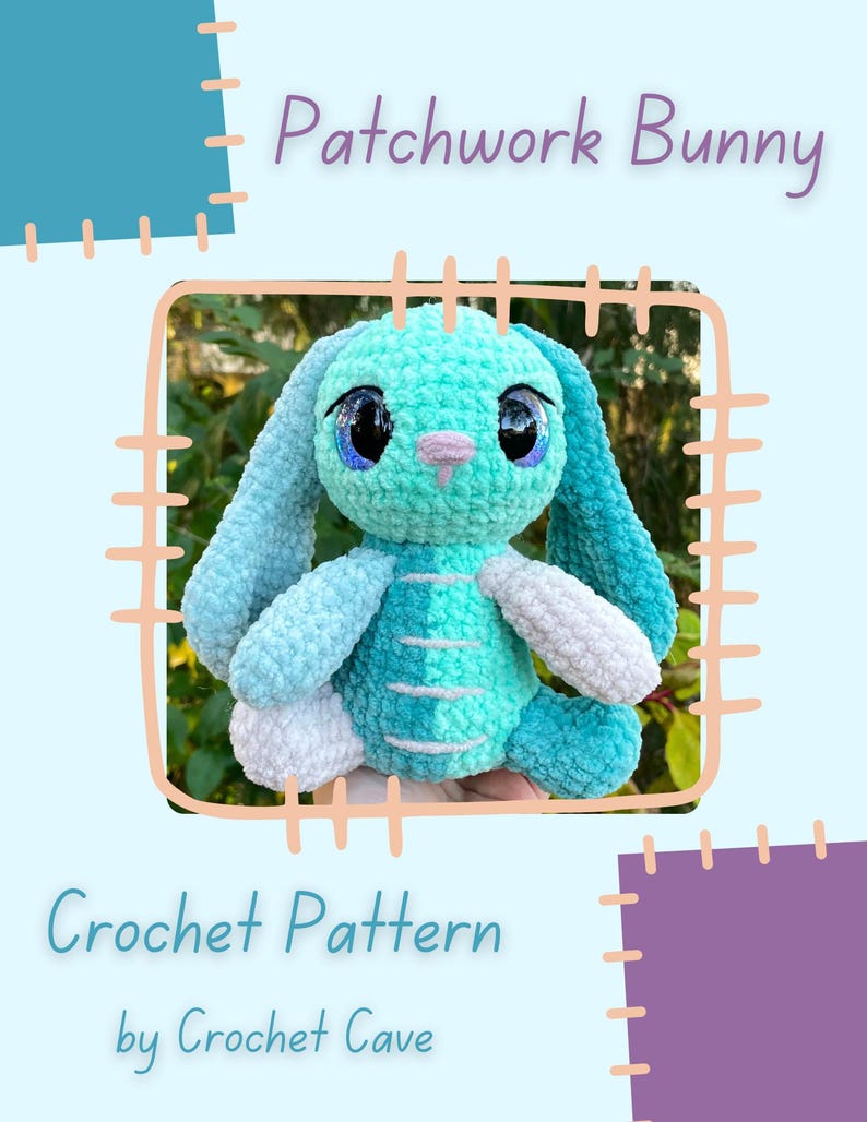 Patchwork Bunny Crochet Pattern PDF - Etsy