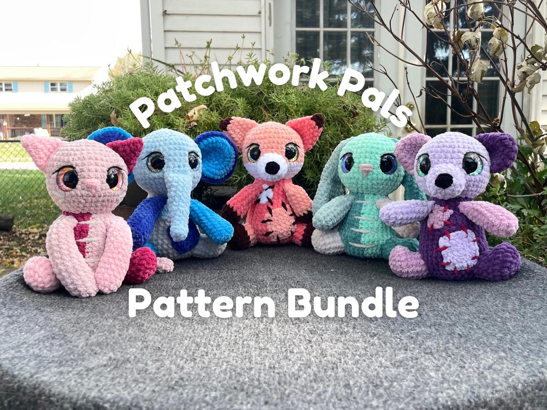Patchwork Pals Crochet Pattern Bundle Etsy