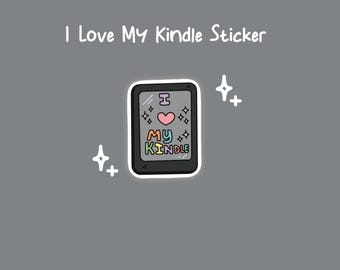 I Love My Kindle Sticker