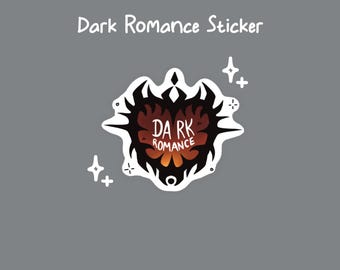 Mörk romantik-klistermärke