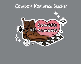 Cowboy Romance-klistermärke