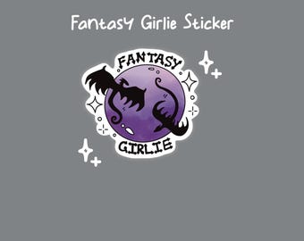 Fantasiflicka-klistermärke
