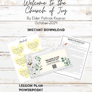 Welcome to the Church of Joy By Elder Patrick Kearon October 2024 General Conference Lesson Plan/ Powerpoint for Relief Society/ Young Women