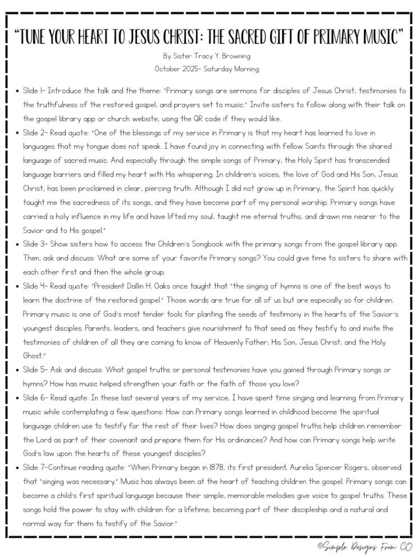 Tune Your Heart to Jesus Christ: the Sacred Gift of Primary Music by ...