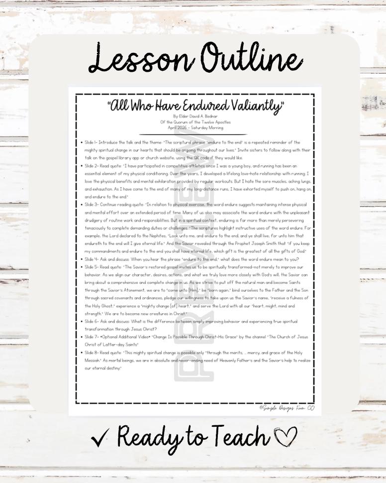 Valiantly Example All Who Have Endured Valiantly by Elder David A. Bednar April 2026 ...