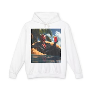 Darth Maul Unisex Lightweight Hooded Sweatshirt