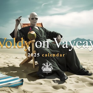 Voldy on Vaycay 2025 Wall Calendar