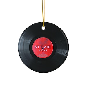 Stevie Nicks Disco de Vinil Enfeite de Natal