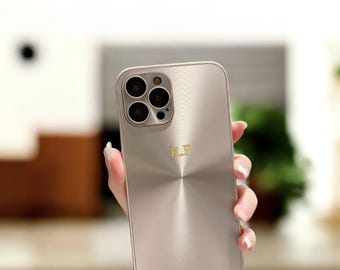 Funda holográfica personalizada dorada y plateada para iPhone 16, 15 Pro Max, 14, 13, 12 y 11 Pro, funda a prueba de golpes personalizada para iPhone, regalo para ella