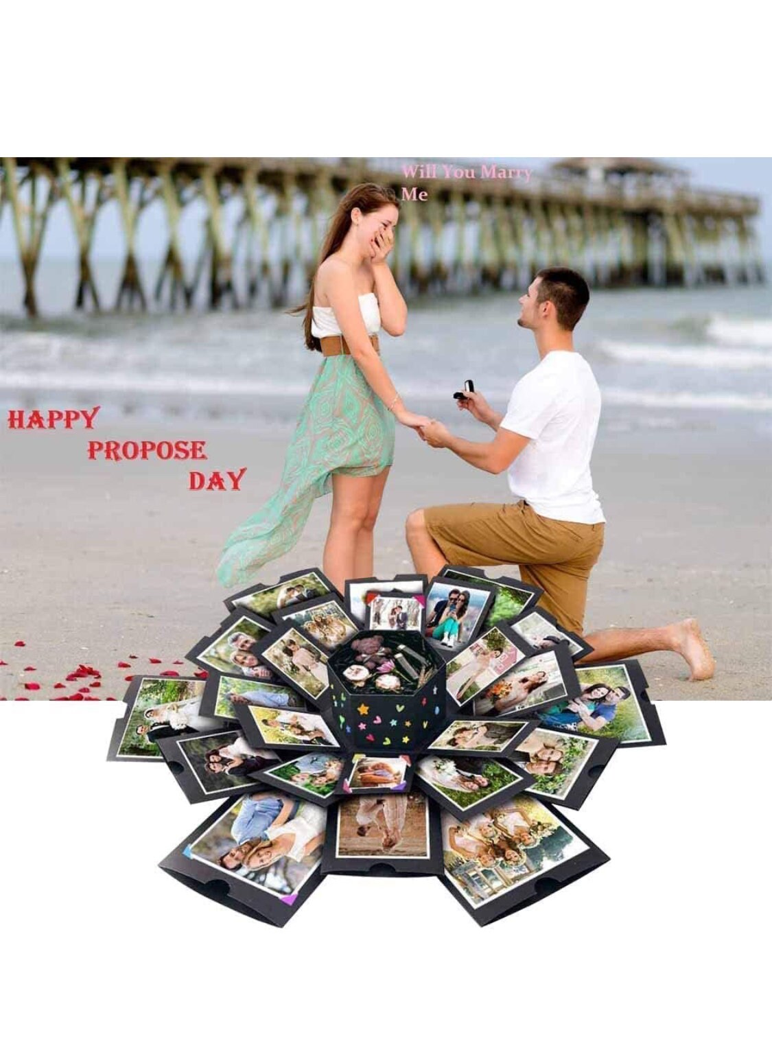 Exploding Photo Box! With Photos! - Etsy