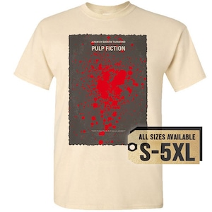 Pulp Fiction V3 Natural White Gray Vintage Men T Shirt All Pulp Fiction V3 Natural White Gray Vintage Men T Shirt All