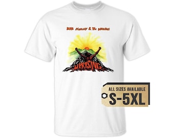 Bob Marley & The Wailers V11 Natural White Gray Vintage Men T Shirt all sizes S-5XL Film