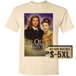 Dr. Quinn V7 Natural White Gray Vintage Men T Shirt all sizes S-5XL Film