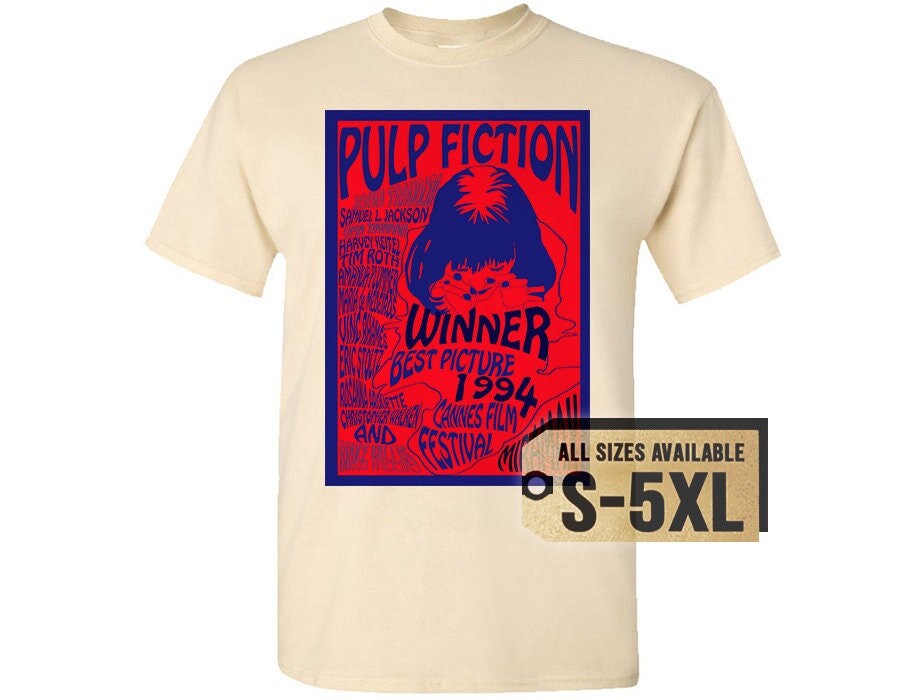 ＰＵＬＰ　ＦＩＣＴＩＯＮ　ＴＥＥ／ Original vintage 1990s Pulp Fiction Embroidered Logo Shirt