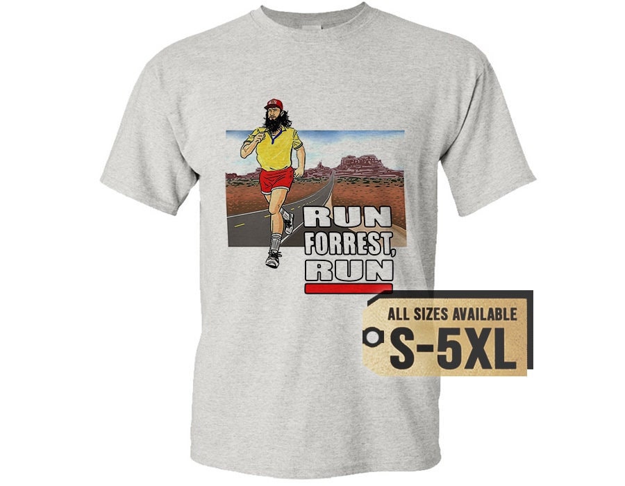 Forrest Gump V4 Natural White Gray Vintage Men T Shirt All