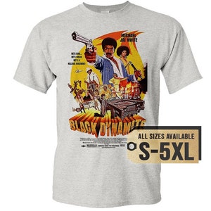 Black Dynamite V1 Natural White Gray Vintage Men T Shirt all sizes S-5XL Film