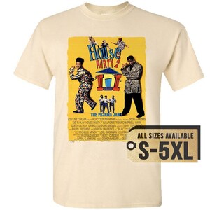 House Party V1 Natural White Gray Vintage Men T Shirt all sizes S-5XL Film