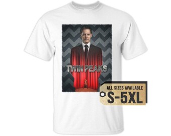 Twin Peaks V1 Natural White Gray Vintage Men T Shirt All