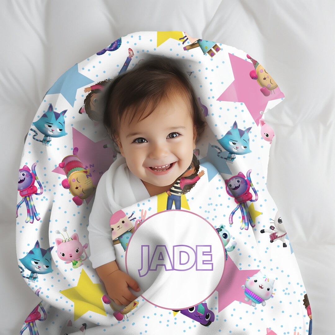 Gabby Dollhouse Blanket,personalized Gabby Dollhouse Blanket,custom