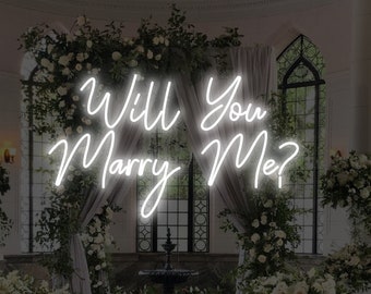 Will you marry me neon sign custom / Custom wedding neon sign propsal decor / Wedding favors/Engagement decor/Marriage proposal/wedding sign