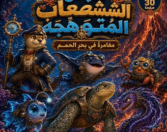 حراس الشعاب المتوهجة - قصة مصورة عربية للأطفال، مغامرة تحت البحر، ملف PDF رقمي