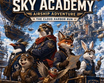 Sky Academy Airship Adventure Comic: Animal Cadets Graphic Novel (Digital Download)