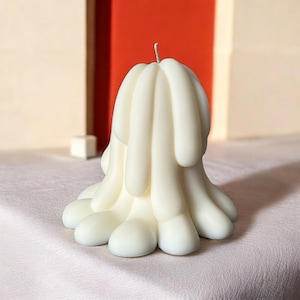 Designkaars, stijlvolle kaars, handgemaakte kaars, geurkaars, abstracte kaars, kaars, cadeaukaars
